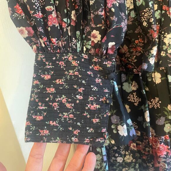 Love Shack Fancy Paris Ruffled Floral Mini Dress SZ 4 - Picture 3 of 16